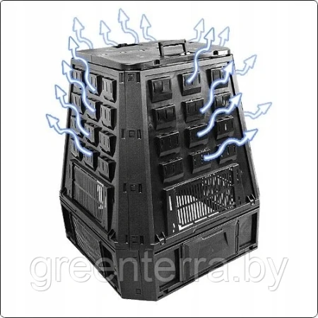 Компостер Evogreen на 630 литров чёрный [IKEV630C-S411]