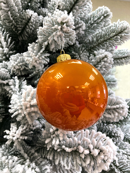 Шары пластиковые, оранжевый глянец Шары пластиковые, оранжевый