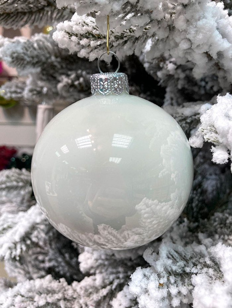 Шар елочный стекл. 8 см, [36]