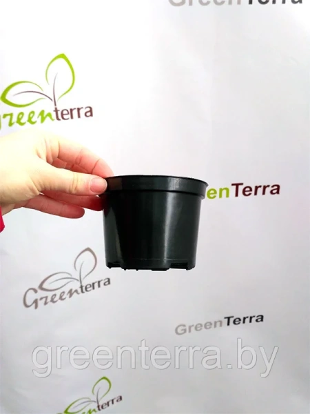 Горшок для рассады круглый литой 0.4л, ø10см, высота 7.5см.