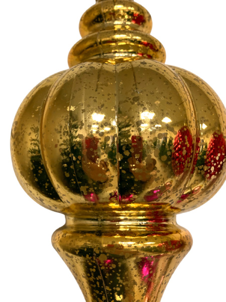 Украшение елочное "Сосулька" 25см золото [HL202501]