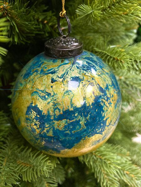 Шар елочный стекл. [61914]