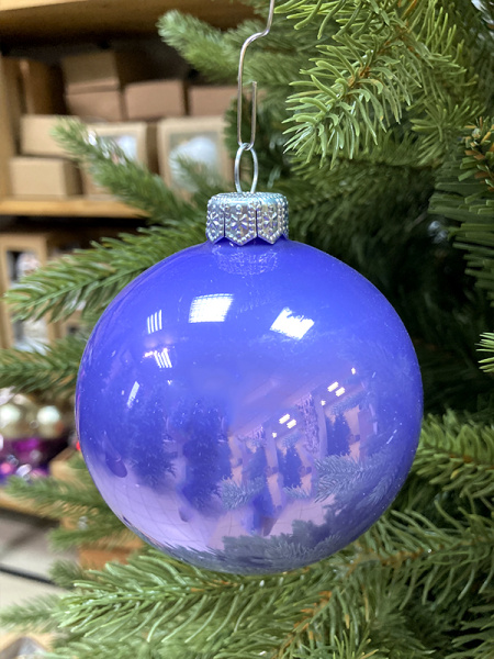 Шар елочный стекл. 8 см, [151]