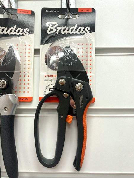 Садовый секатор для обрезки веток BRADAS KT-V1025, с редуктором и наковальней