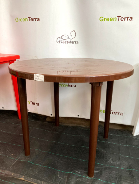 Стол пластиковый круглый [130-0022]