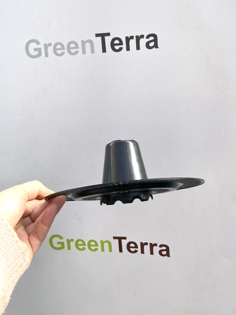 Кашпо Лира подвесное с дренажной вставкой, белое, ø 27см, высота 20.4см, объём 7л. [IK-7]