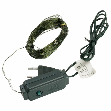 Светодиодная гирлянда Роса Feron CL583 200LED тепл. белый, 20м IP20 [51442]