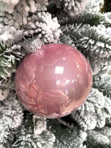 Шар елочный стекл. 8 см, [41]