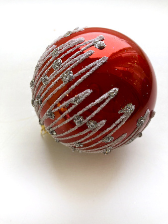 Набор шаров пластик. декор №13 разные цвета, 6см / 8см / 10см Шар пластиковый декорированный