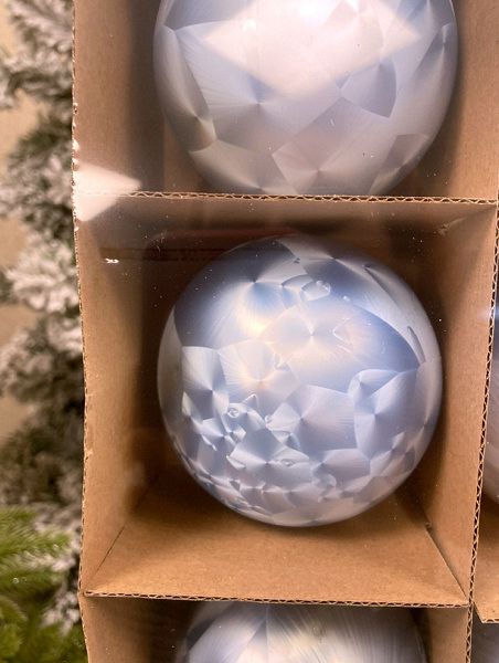 Шар елочный стекл. 8 см, [66]