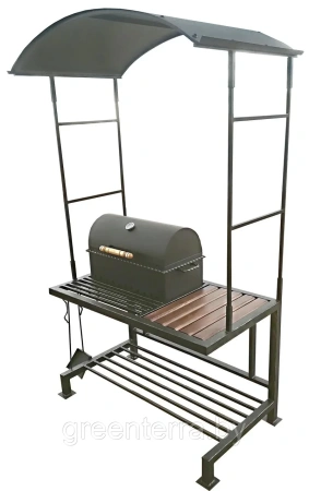 Кованый мангал с крышей "Алник"