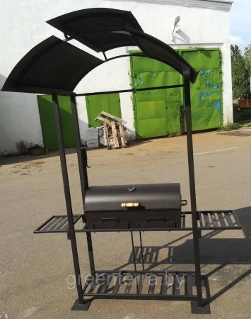 Кованый мангал с крышей "Кастель"