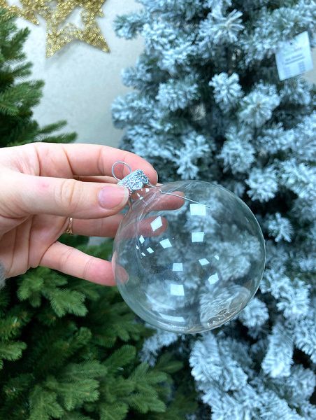 Шар елочный стекл. 8 см, [60]