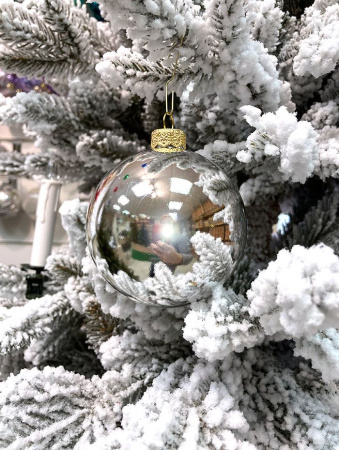 Шары пластиковые, серебро глянец Шары пластиковые, глянец серебро