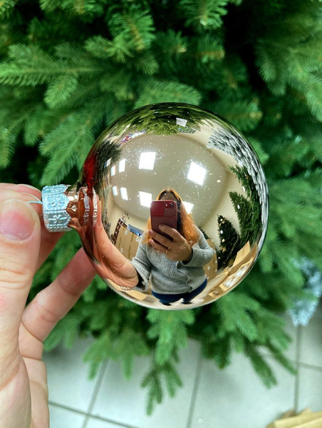 Шар елочный стекл. 8 см, [197]