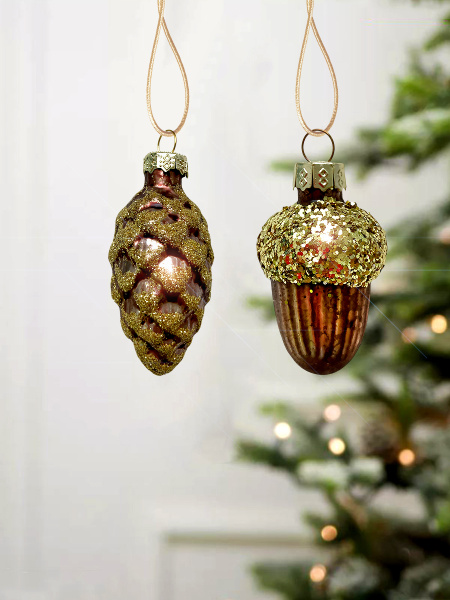 Набор игрушек елочных стекл. [0283-1]