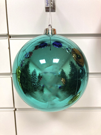 Шары пластиковые, глянец бирюзовый b