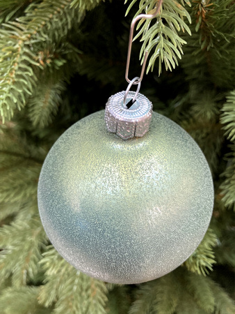 Шар елочный стекл. "Текстурный" 8 см, [172s]