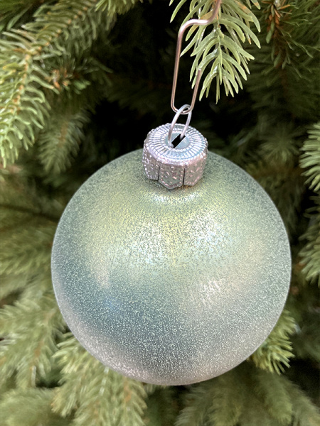 Шар елочный стекл. "Текстурный" 8 см, [172s]