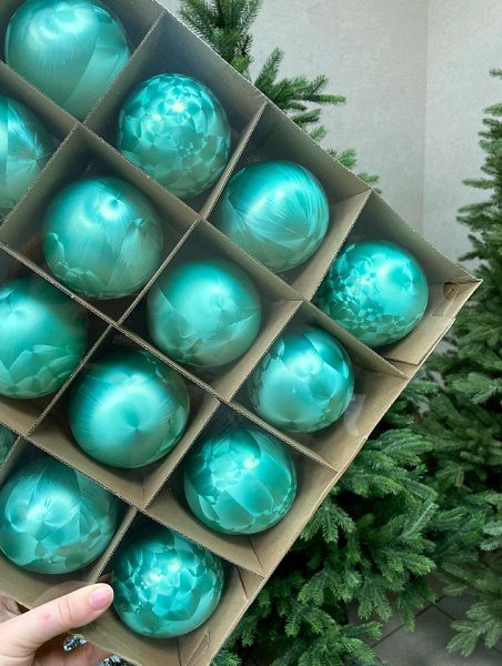 Шар елочный стекл. 8 см, [70]