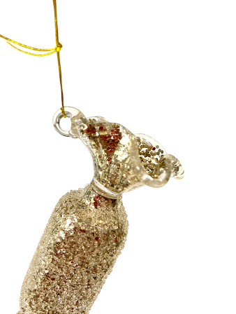 Игрушка елочная стекл. Конфета 9см [52331]