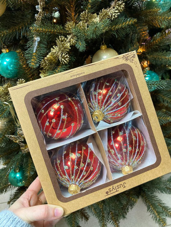 Шар пластиковый декорированный