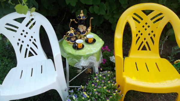 Пластиковый стул - Кресло для дачи "Престиж-2" [110-0034]