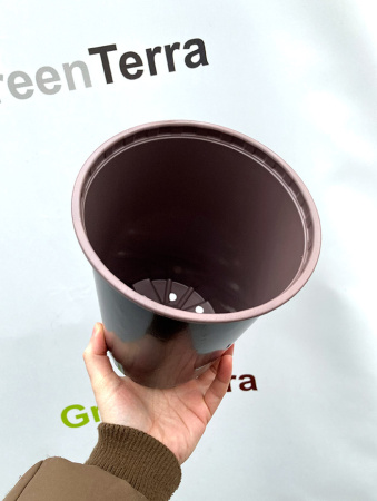 Высокий горшок для роз 2л, ø 14см, высота 18см, формованный