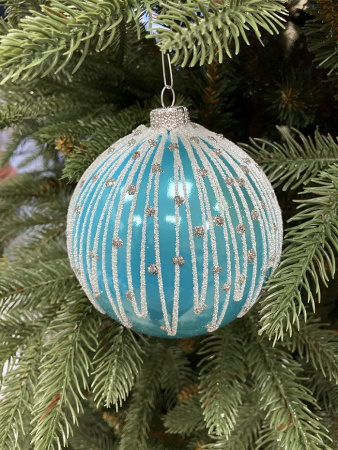 Набор шаров пластик. декор №13 разные цвета, 6см / 8см / 10см Шар пластиковый декорированный