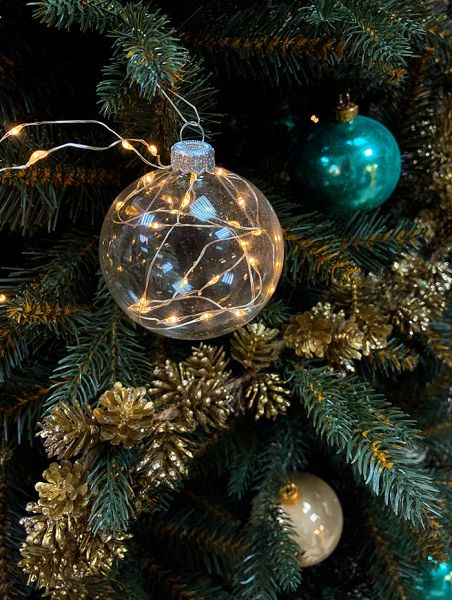 Шар елочный стекл. 8 см, [60]