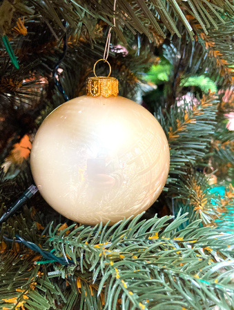 Шар елочный стекл. "Глянцевый" 8 см, [153]