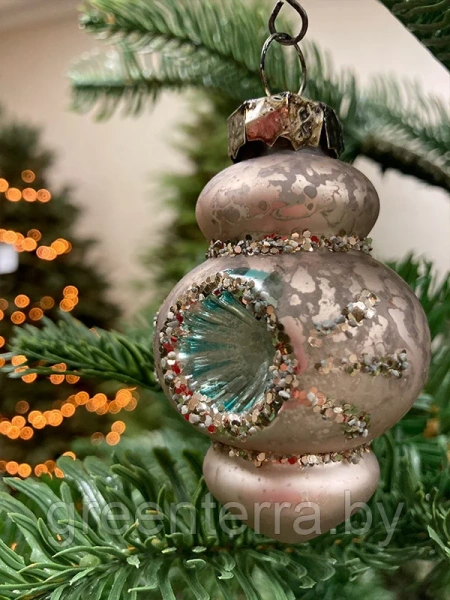 Набор стекл. игрушек Ретро 7см (уп.12 шт) [52007]