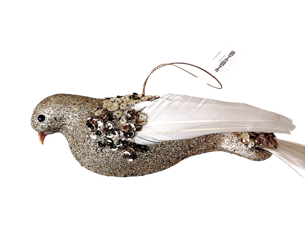 Украшение елочное птица 32 см [44699]