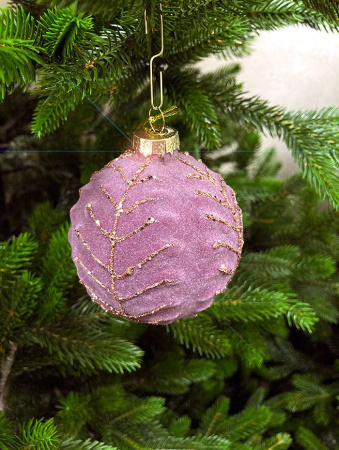 Шар елочный стекл. [5948-5]