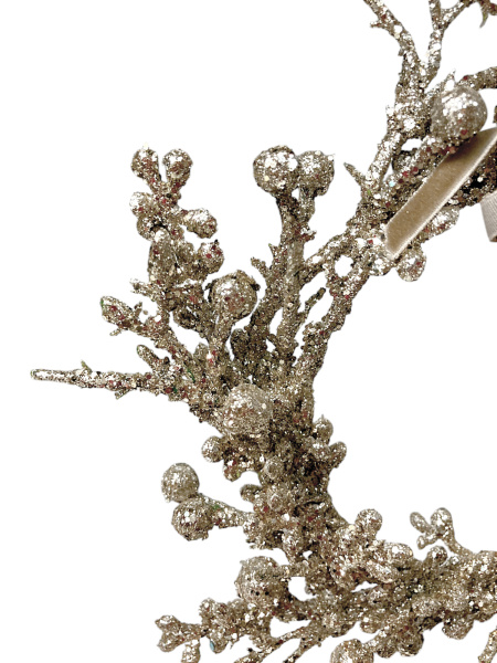 Украшение елочное "Венок из ягод" 15см [66671]