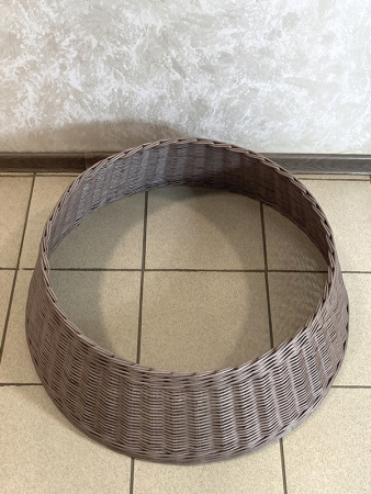 Корзина 70см плетёная под ёлку, разные цвета