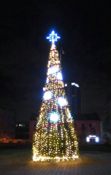 Верхушка-звезда из дюралайта, 60х60см, постоянное свечение