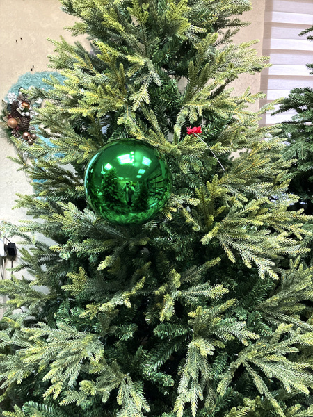 Шары пластиковые, глянец зелёный [green-2]