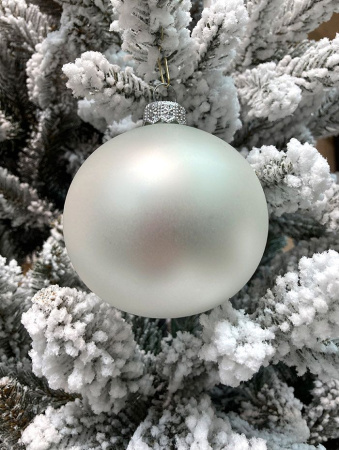 Шар елочный стекл. "Матовый" 8 см, [16]