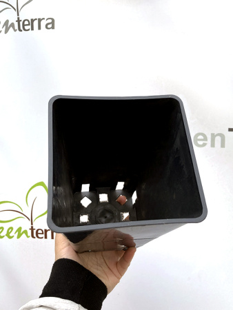 Высокий горшок для роз 2л, 12*12*20см.