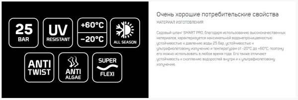Шланг поливочный Cellfast SMART PRO ATS 5/8" дюйма
