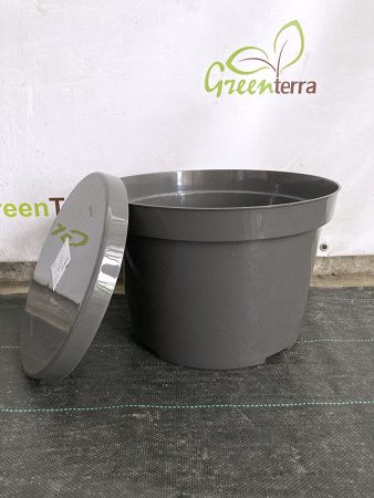 Горшок для цветов "Фикус 20" 20л, графит [00252]