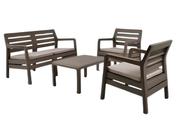 Комплект мебели Delano set, коричневый [236022]