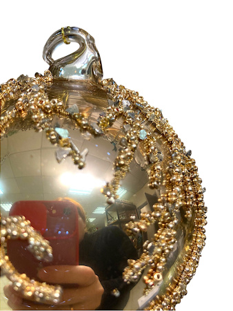 Шар елочный стекл. [67340]