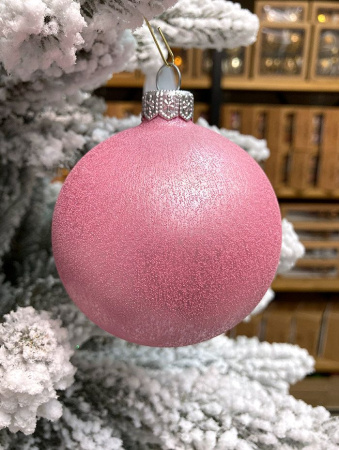 Шар елочный стекл. 8 см, [G-184]