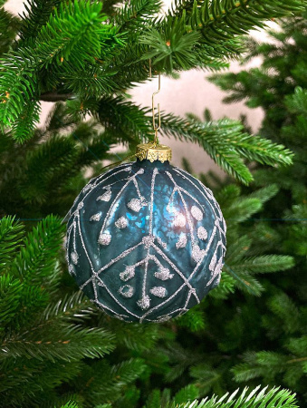 Шар елочный стекл. [5684-51]
