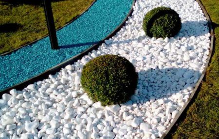 Щебень окрашенный гранитный, зеленый, 5-10мм, (20 кг)