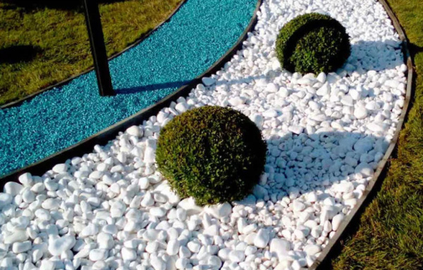 Щебень окрашенный гранитный, зеленый, 5-10мм, (20 кг)