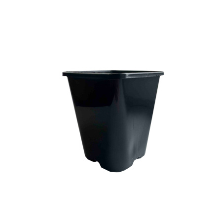 Горшок для рассады квадратный литой 1 л, 11*11*11 см (круглое дно)