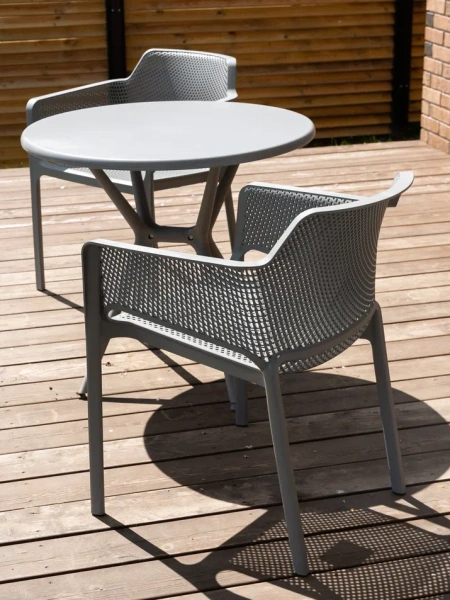 Стол круглый Teori серый